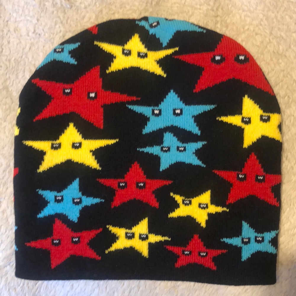 Multicolor star beanie